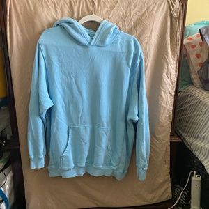 Aerie Light Blue Oversized Hoodie Size M